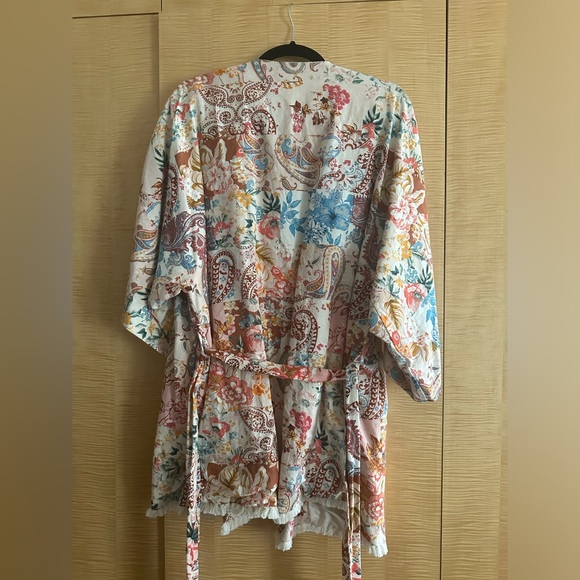 ZARA PATCHWORK PRINT KIMONO - Picture 6 of 6